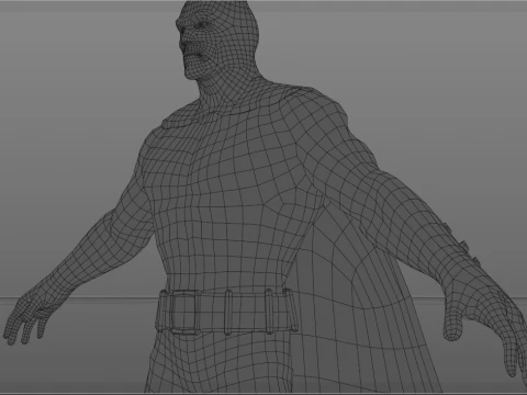 Batman Low Poly 3D Model