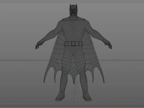 Batman Low Poly 3D Model