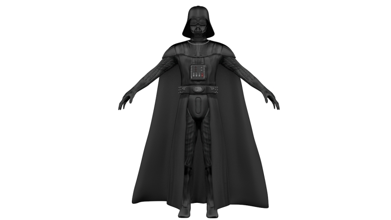 Darth Vader Star Wars 3D Model .c4d .max .obj .3ds .fbx .stl .blend 