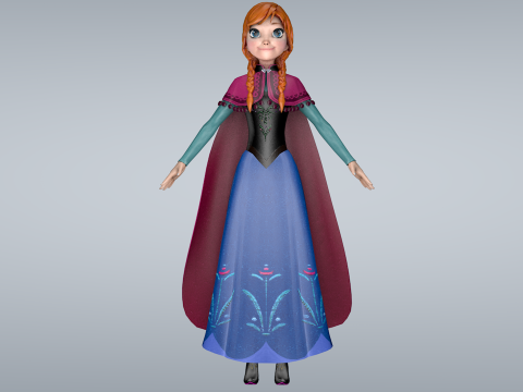 Anna Congelada Modelo 3D