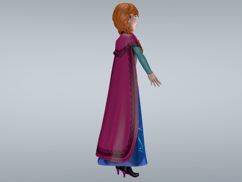 Anna Frozen 3D Model