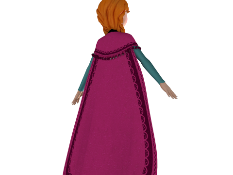 Anna Frozen 3D Model