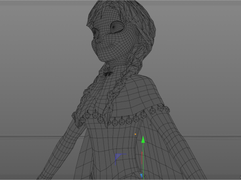 Anna Frozen 3D Model