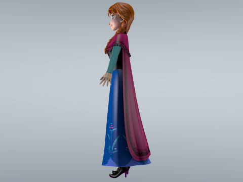 Anna Frozen 3D Model