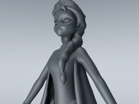 Elsa Frozen 3D Model