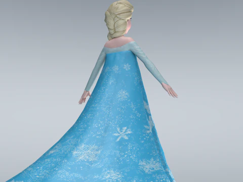 Elsa Frozen 3D Model
