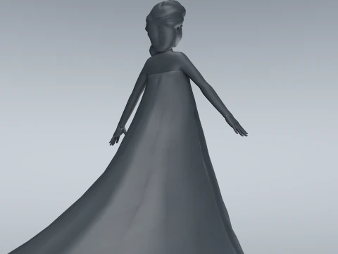 Elsa Frozen 3D Model