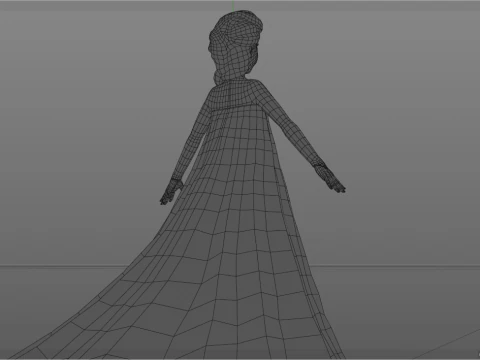 Elsa Frozen 3D Model