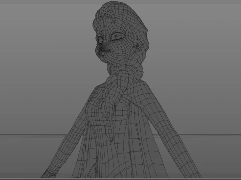 Elsa Frozen 3D Model