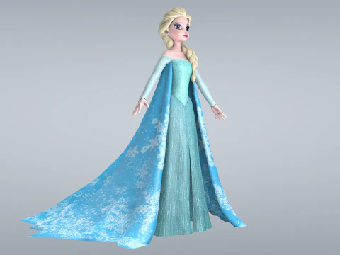 Elsa Frozen 3D Model