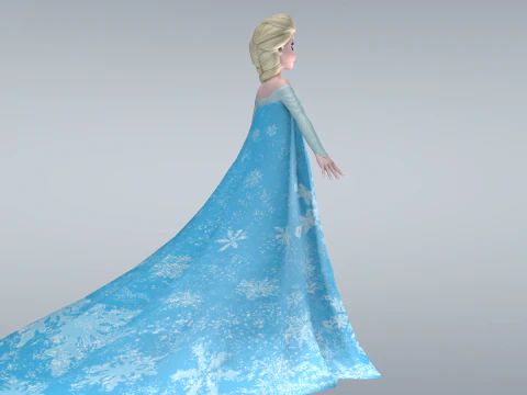 Elsa Frozen 3D Model