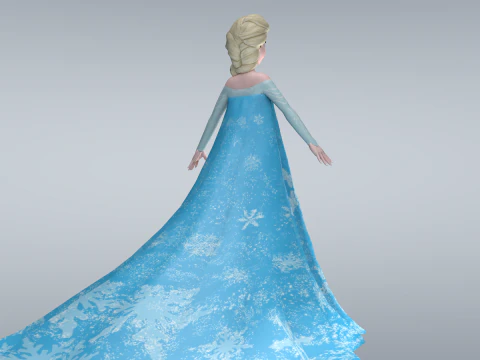 Elsa Frozen 3D Model