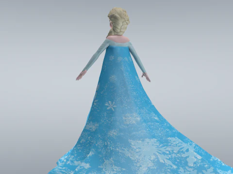 Elsa Frozen 3D Model