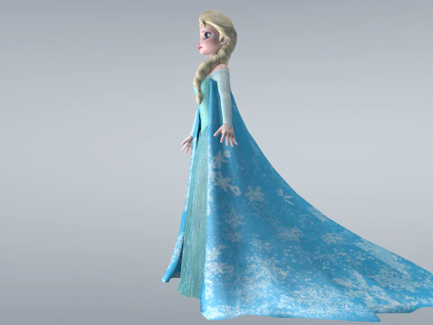 Elsa Frozen 3D Model