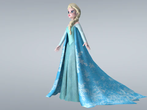 Elsa Frozen 3D Model