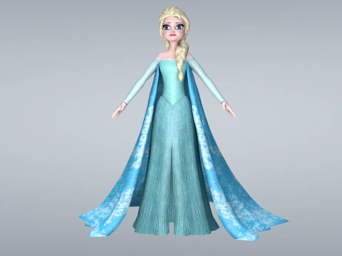 Elsa Frozen 3D Model