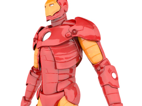 Железный Человек Низкополигональная 3D Модель