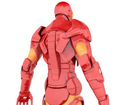 Железный Человек Низкополигональная 3D Модель