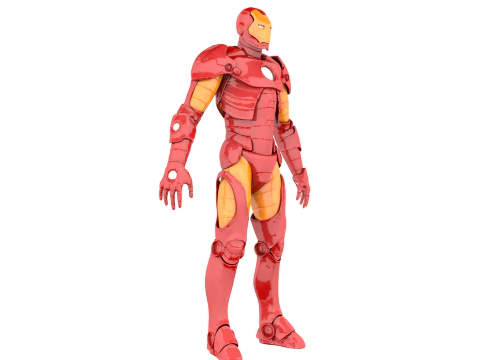 Железный Человек Низкополигональная 3D Модель