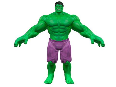 Hulk D&uuml;ş&uuml;k Poli 3D Model