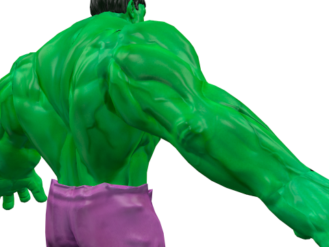 Hulk Low Poly 3D Model
