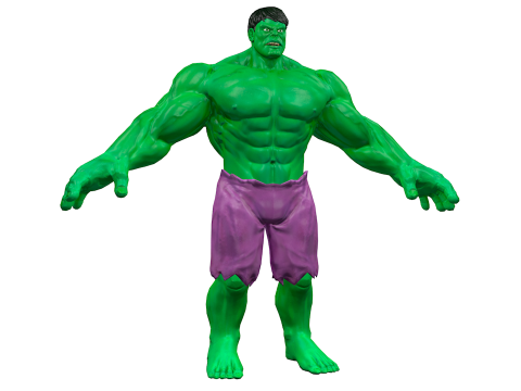 Hulk Low Poly 3D Model