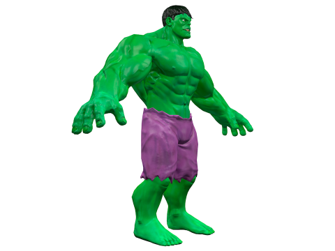 Hulk Low Poly 3D Model