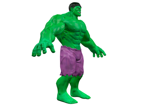 Hulk Low Poly 3D Model
