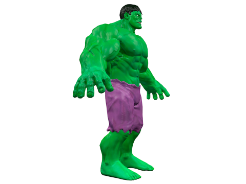 Hulk Low Poly 3D Model