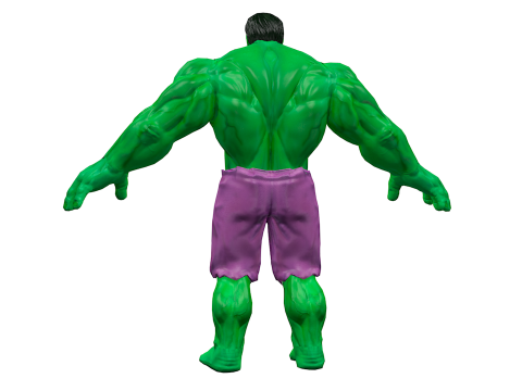 Hulk Low Poly 3D Model