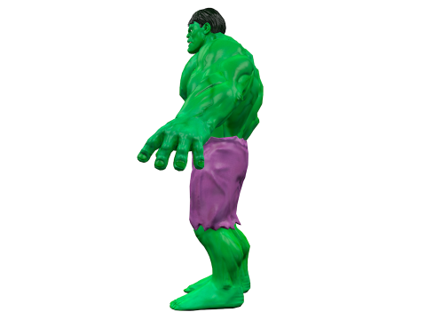 Hulk Low Poly 3D Model