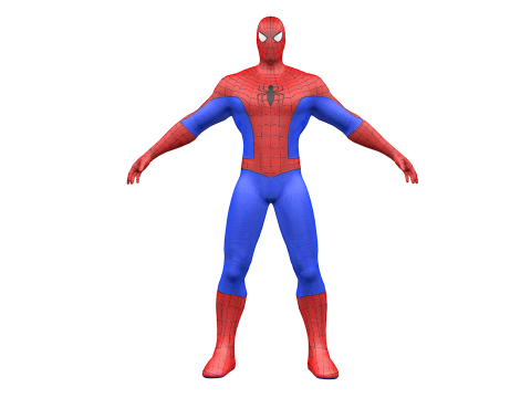 Spider-Man laag poly 3D Model