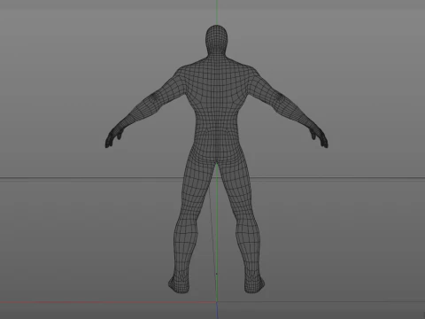 Spider Man Low Poly 3D Model