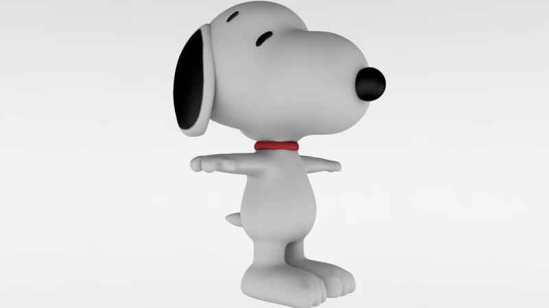 Snoopy 3D Modell .c4d .max .obj .3ds .fbx .stl .blend 