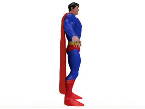 Superman basso poli Modello 3D