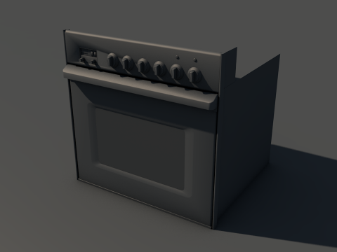 White Oven Stove 3D Model