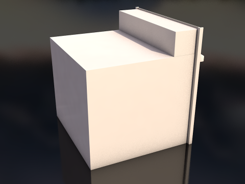 White Oven Stove 3D Model