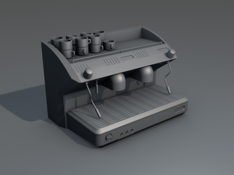 Espresso Coffee Machine 3D Model