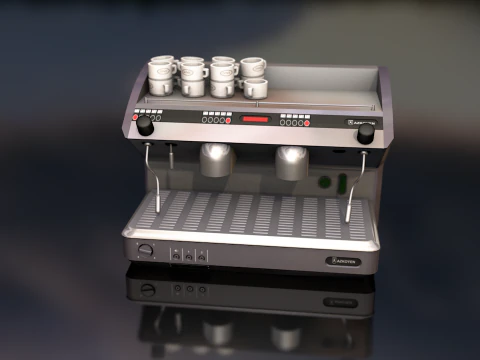 Espresso Coffee Machine 3D Model