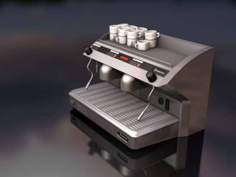 Espresso Coffee Machine 3D Model