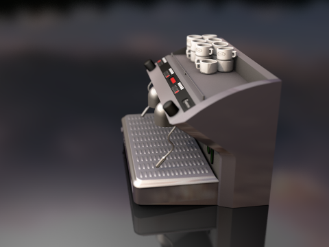 Espresso Coffee Machine 3D Model