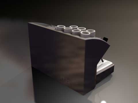 Espresso Coffee Machine 3D Model