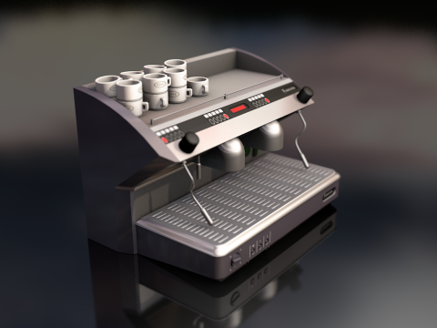 Espresso Coffee Machine 3D Model