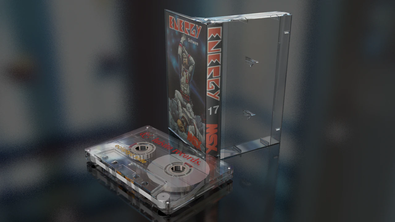 Cassette Tape 3D Model .c4d .max .obj .3ds .fbx .stl .blend 