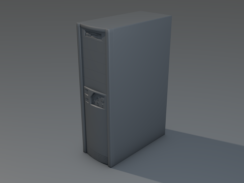 Vintage CPU Tower 3D Model