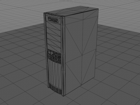 Vintage CPU Tower 3D Model