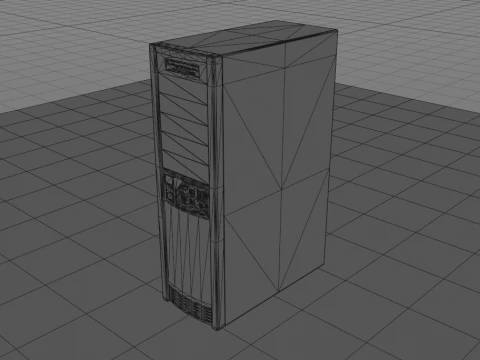 Vintage CPU Tower 3D Model