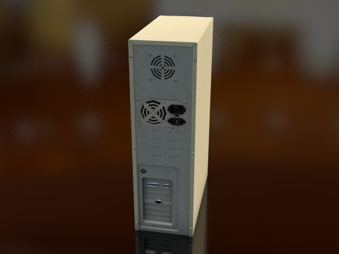 Vintage CPU Tower 3D Model