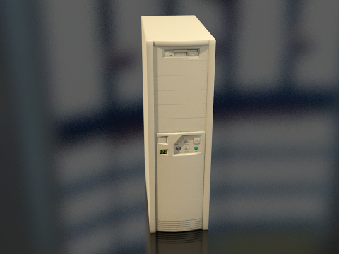 Vintage CPU Tower 3D Model