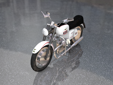 Guzzi Standard Motorcycle 3D Model